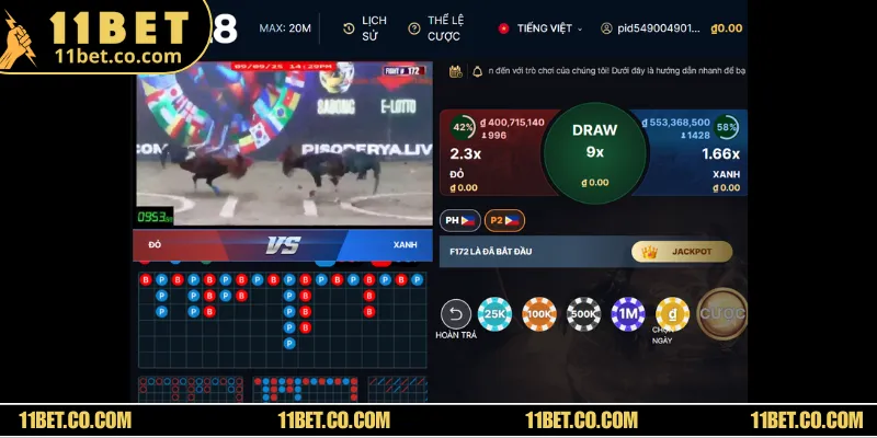 Đá Gà Thomo Mang Đến Sân Chơi Cá Cược Đầy Sôi Động Nhà cái cung cấp mức kèo đảm bảo chất lượng và xanh chín